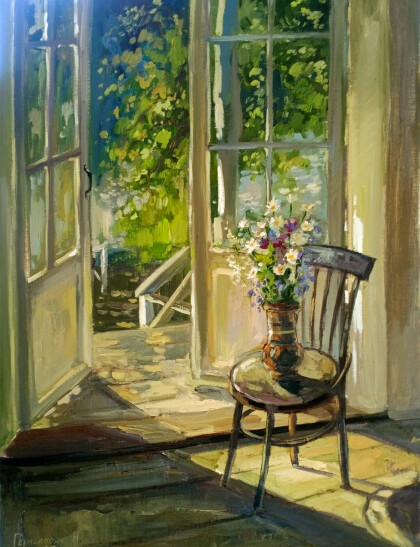 Летнее утро на веранде