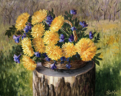 Букетик на пенечке