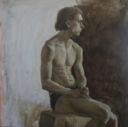 Сидящий мужчина