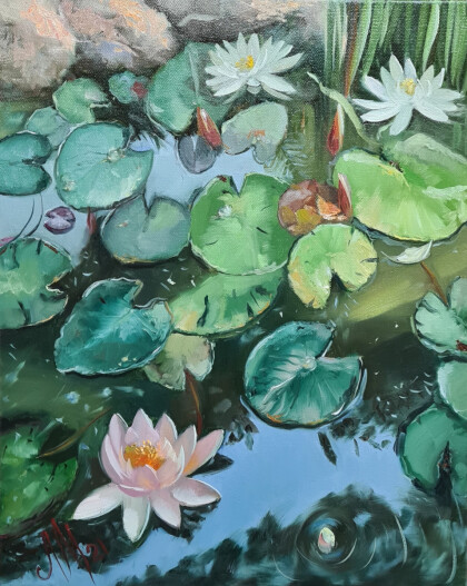 Пруд с лилиями