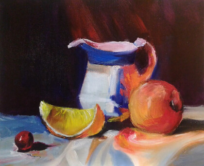 Натюрморт, с посудой