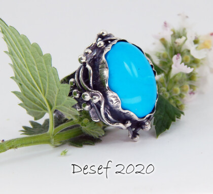 Кольцо Скиф с бирюзой