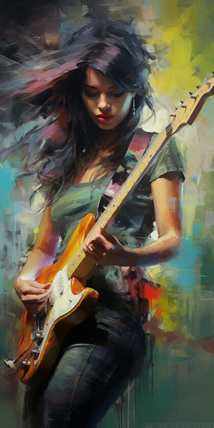 Гитаристка