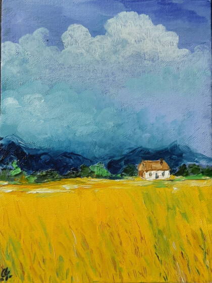 Поле ржи перед грозой