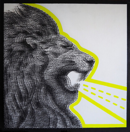 Рычащий лев