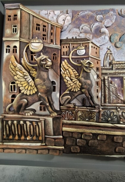 Санкт-Петербург. Грифоны на Банковском мосту.