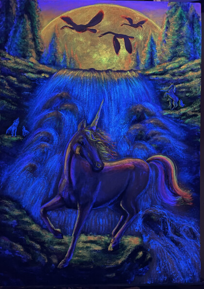 Флюирисцентная  картина