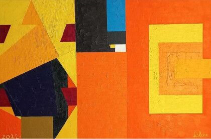 Большая цитрусовая плантация и пара маслин на золотом сечении или Плантация Фибоначчи