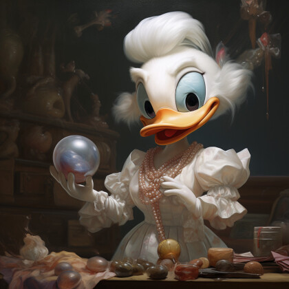 Современное искусство картина Утиные истории