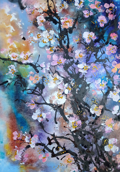 Яблоня в цвету