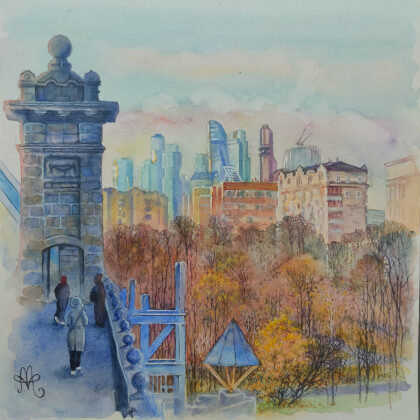 Вид с Андреевского моста