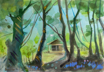 Лесная избушка