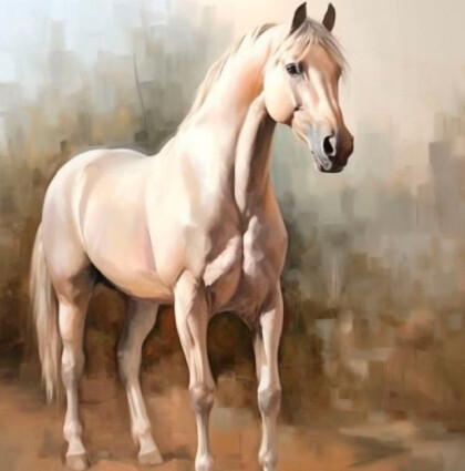 Белая лошадь