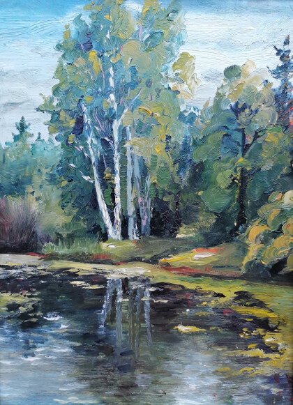 Пруд в деревне