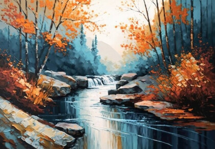 Пейзаж с рекой