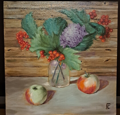 Сиреневая хризантема