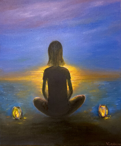 Девушка на берегу моря