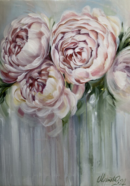 Пионы после дождя