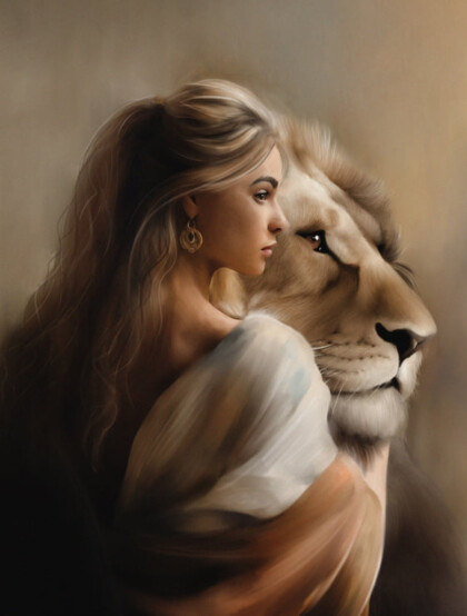 Девушка и лев