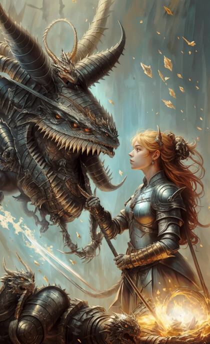 Рыжая воин и дракон