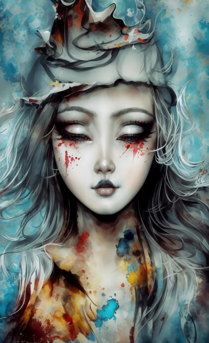 Девушка с закрытыми глазами