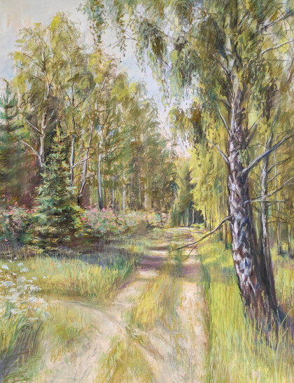 Цветущий шиповник или дорога на дачу