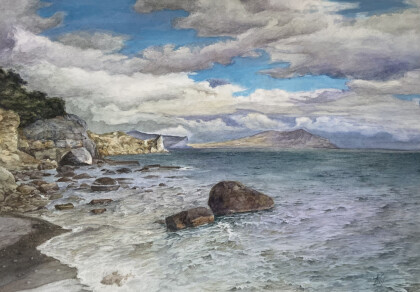 Маленький пляж в Зеленой бухте