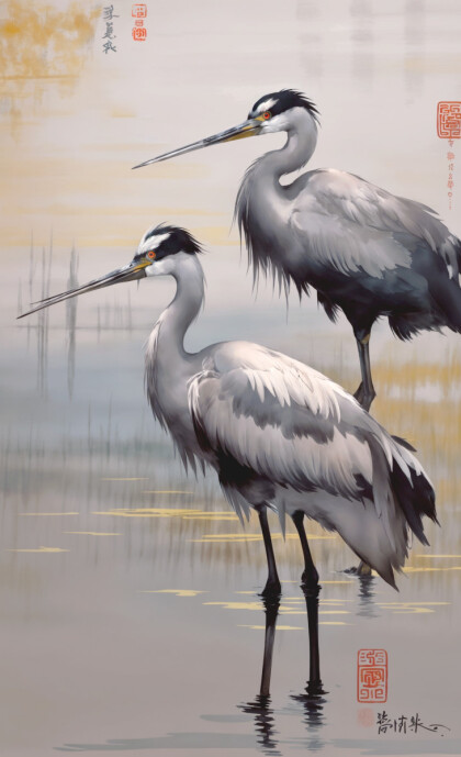 Серые журавли