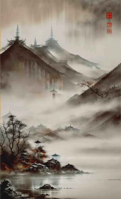 Домики у озера