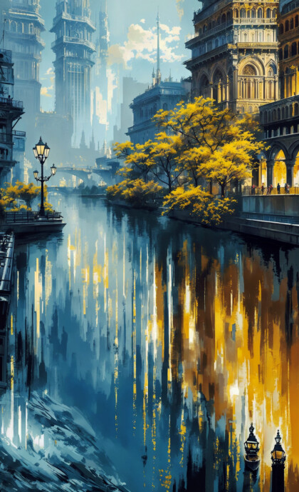 Отражение города