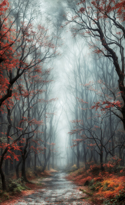 Осеннее утро в лесу