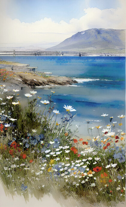 Цветы на побережье