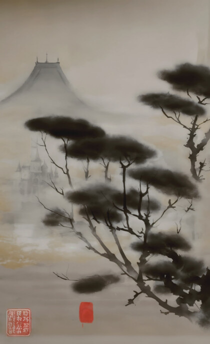 Дерево у горы