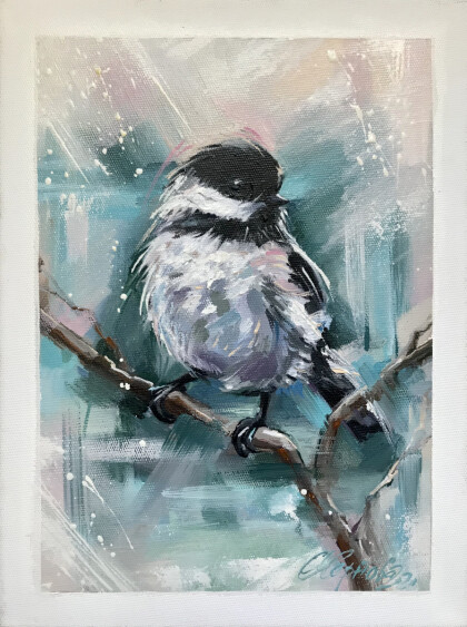 Звонкая прозрачность. Птичка.