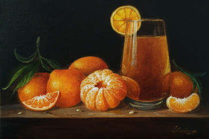 Натюрморт с цитрусами