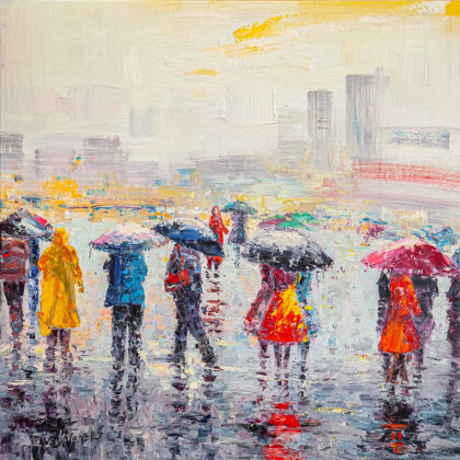 Город под дождем N2