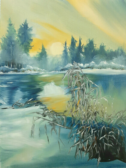 Пейзаж, утро