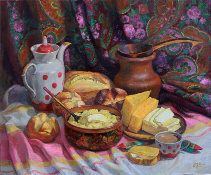 Ужин с пшенной кашей