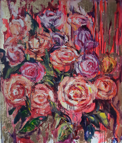 Розы страсти оранжевые