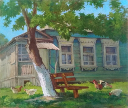 Яблоня у дома