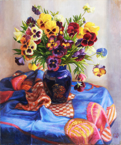 Букет анютиных глазок