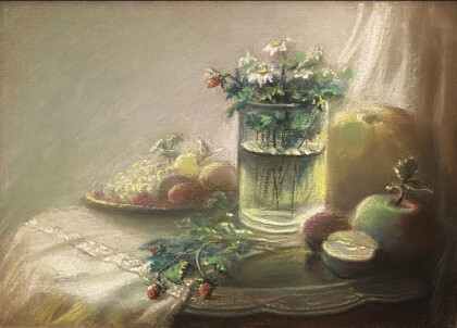 Натюрморт с земляникой