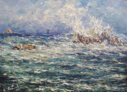 Море. Скалы.