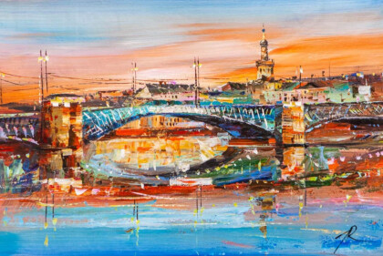 Вечерние огни Санкт-Петербурга