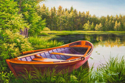 Лодочка у озера