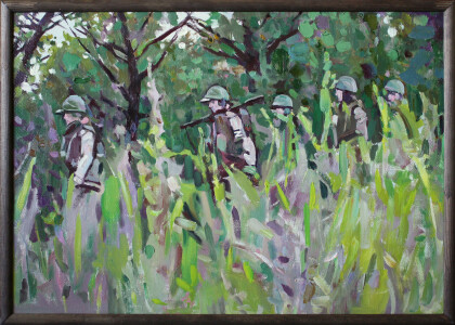 Разведгруппа. В зелёнке.