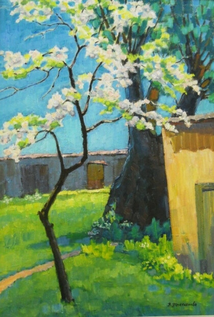 Цветущая слива