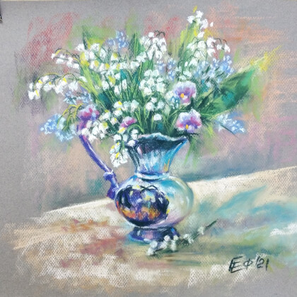 Ландыши, незабудки и фиалки