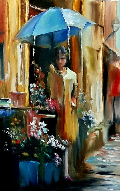 Пейзаж, дождь