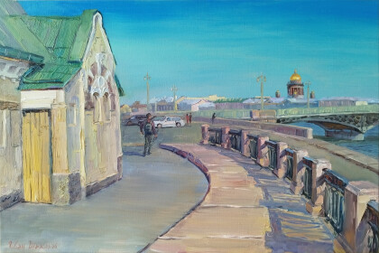 У Благовещенского моста. Май